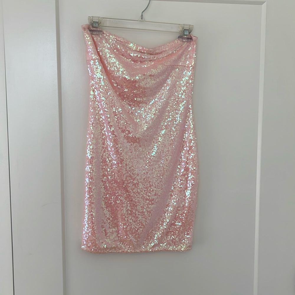 Sequence Tube top party dress